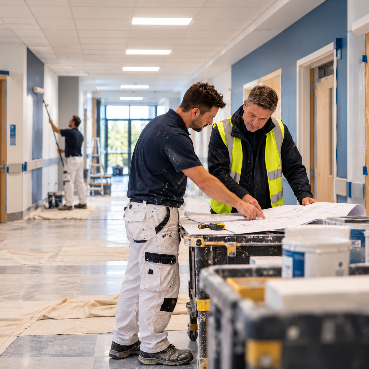 Refurbishment plans reviewed on site